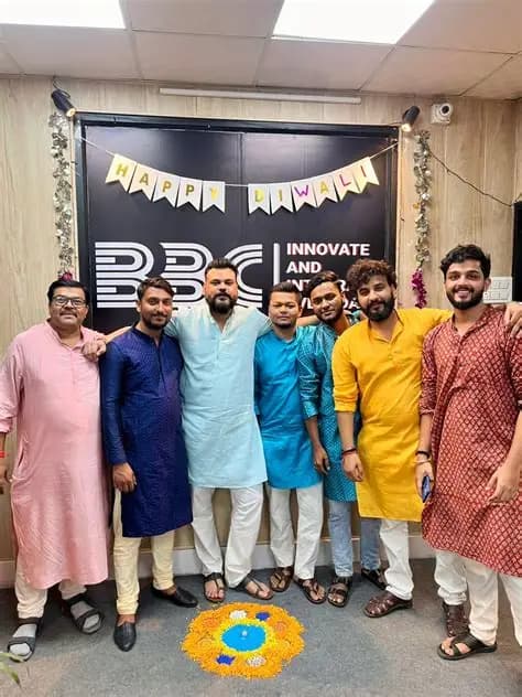The BizzBuzz Creations team celebrating together