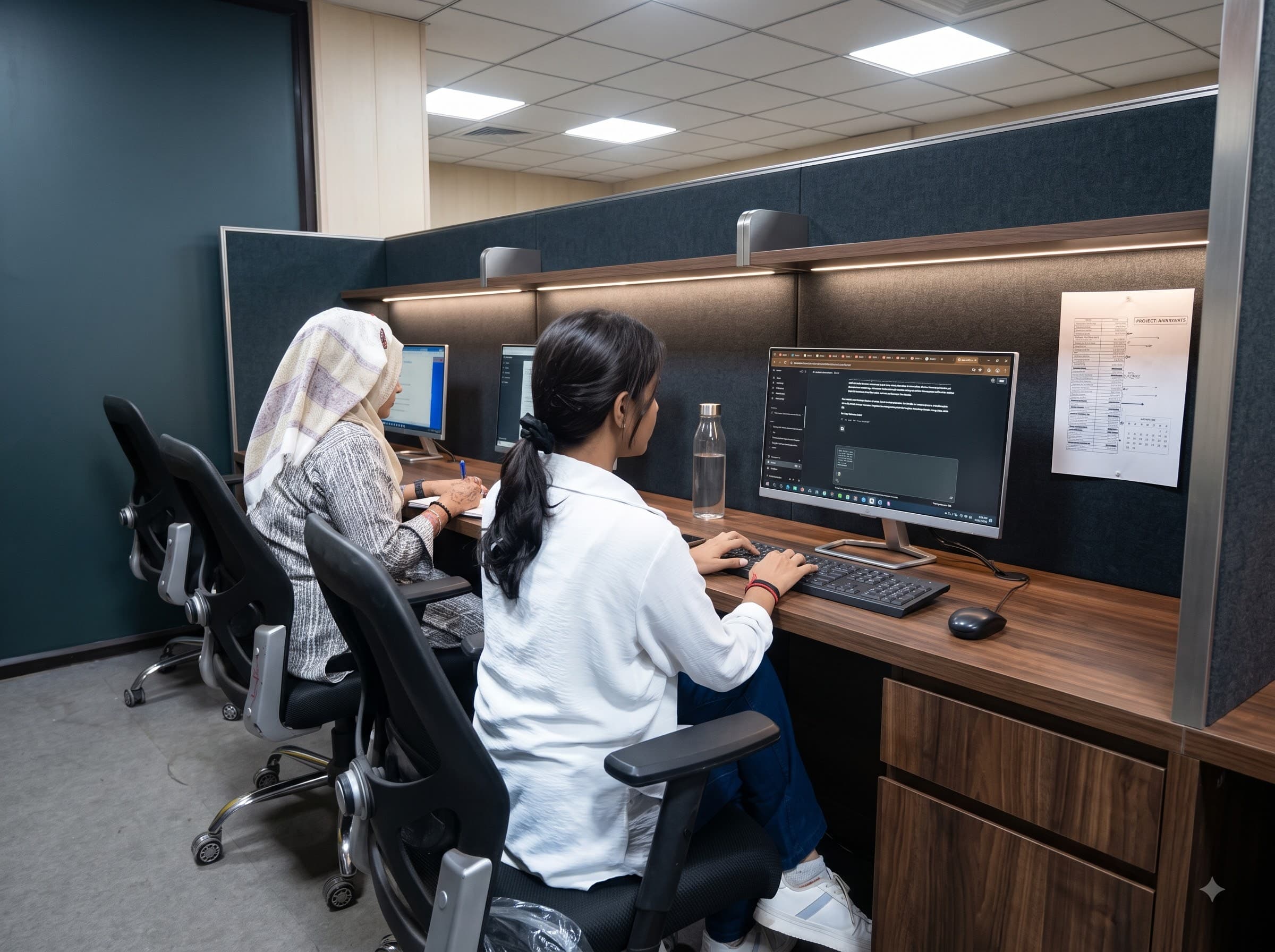 The BizzBuzz Creations team at an office event